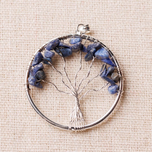 Pendentif Arbre de vie Lapis Lazuli