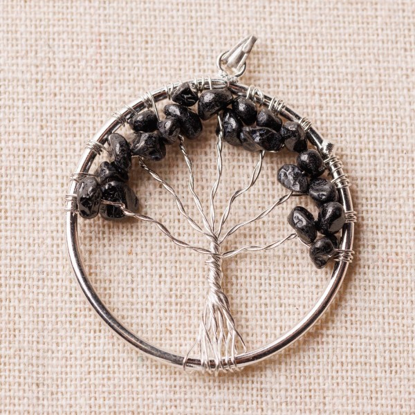 Pendentif Arbre de vie Tourmaline