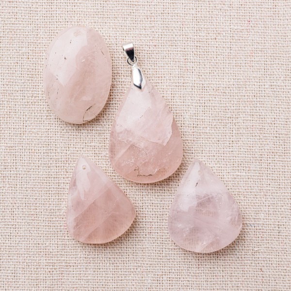 Cabochon Quartz Rose