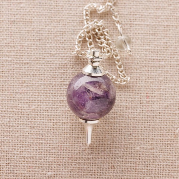 Pendule rond Améthyste