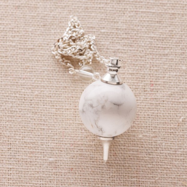 Pendule rond Howlite