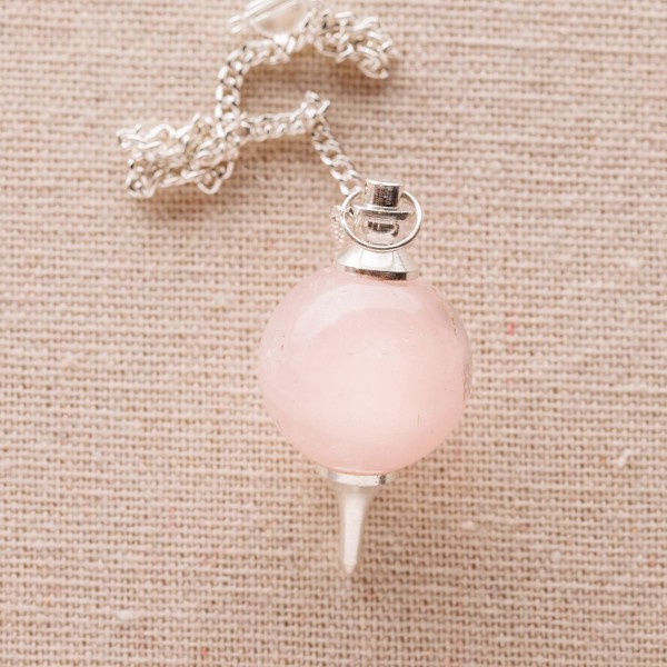 Pendule rond Quartz Rose