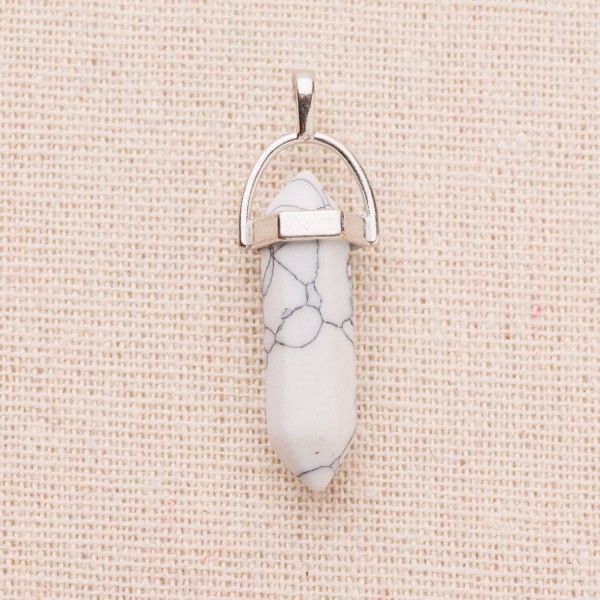 Pendentif Crayon Howlite