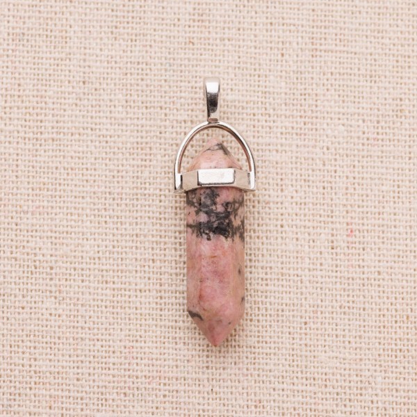 Pendentif Crayon Rhodonite