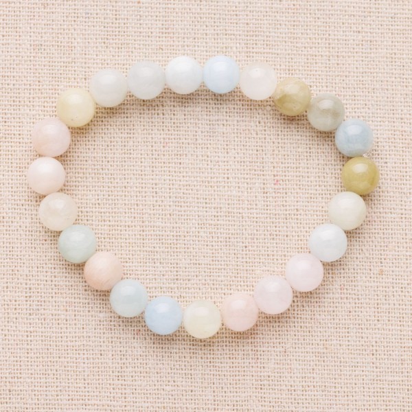 Bracelet Béryl ou Morganite
