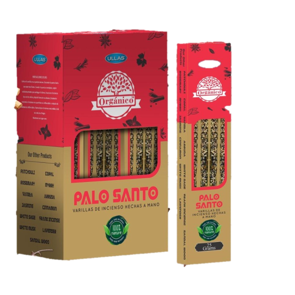 Bâtonnets d'Encens naturel PALO SANTO (boîte de 300 gr)
