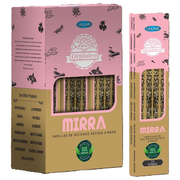 Bâtonnets d'Encens naturel MYRRHE (boîte de 300 gr)