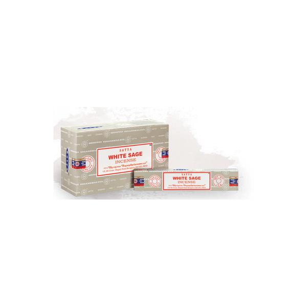Batônnets Encens SATYA SAUGE BLANCHE (boîte de 180 gr)
