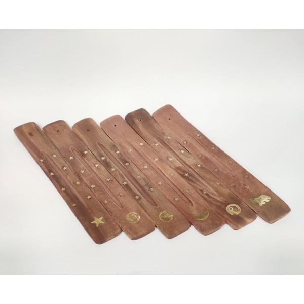 Porte Encens en bois (boîte de 12 pièces)